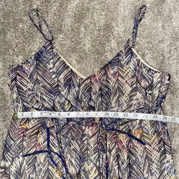 Charlie Jade, Colorful Boho, Feather Print Maxi Dress - Picture 12 of 16